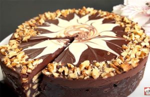 Desert za 5 minuta – svi traže ovaj recept: Kolač s orasima i 2 vrste čokolade bez pečenja (VIDEO)